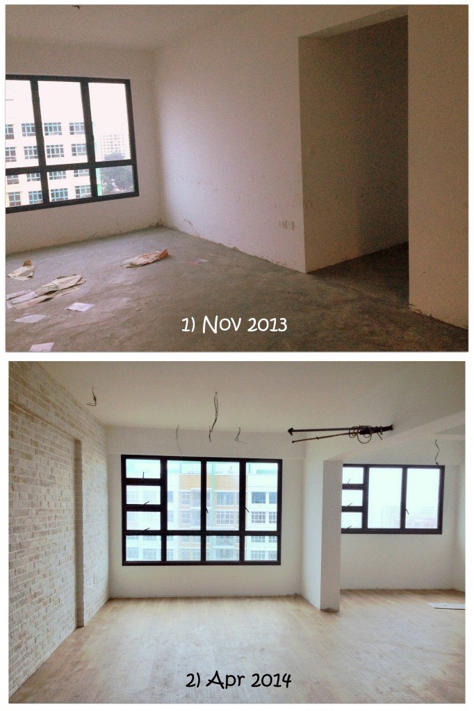 Living Hall - Before & After